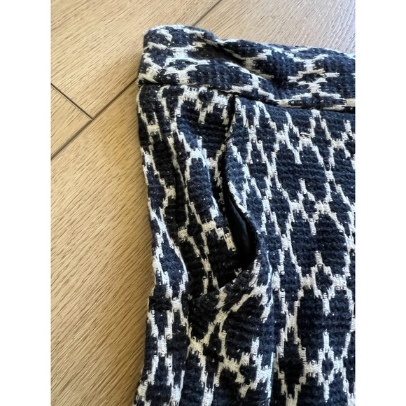 Trina Turk Women's Shorts Black White Patterned Size 14 Woven Textured - Picture 4 of 6